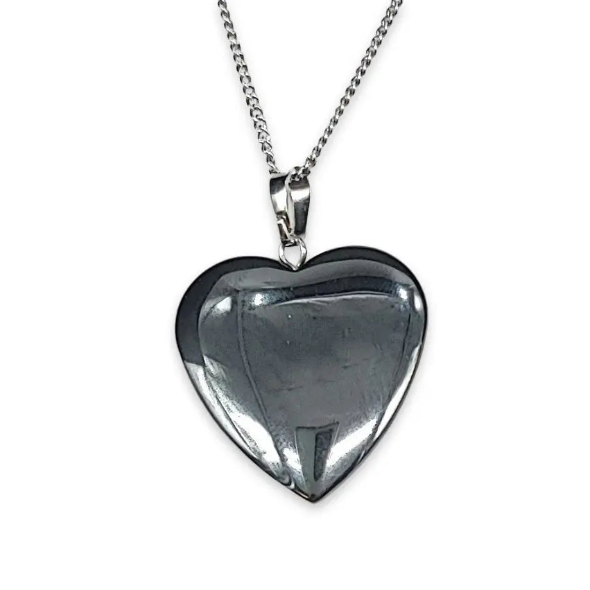 Necklace -Heart Shaped -Hematite