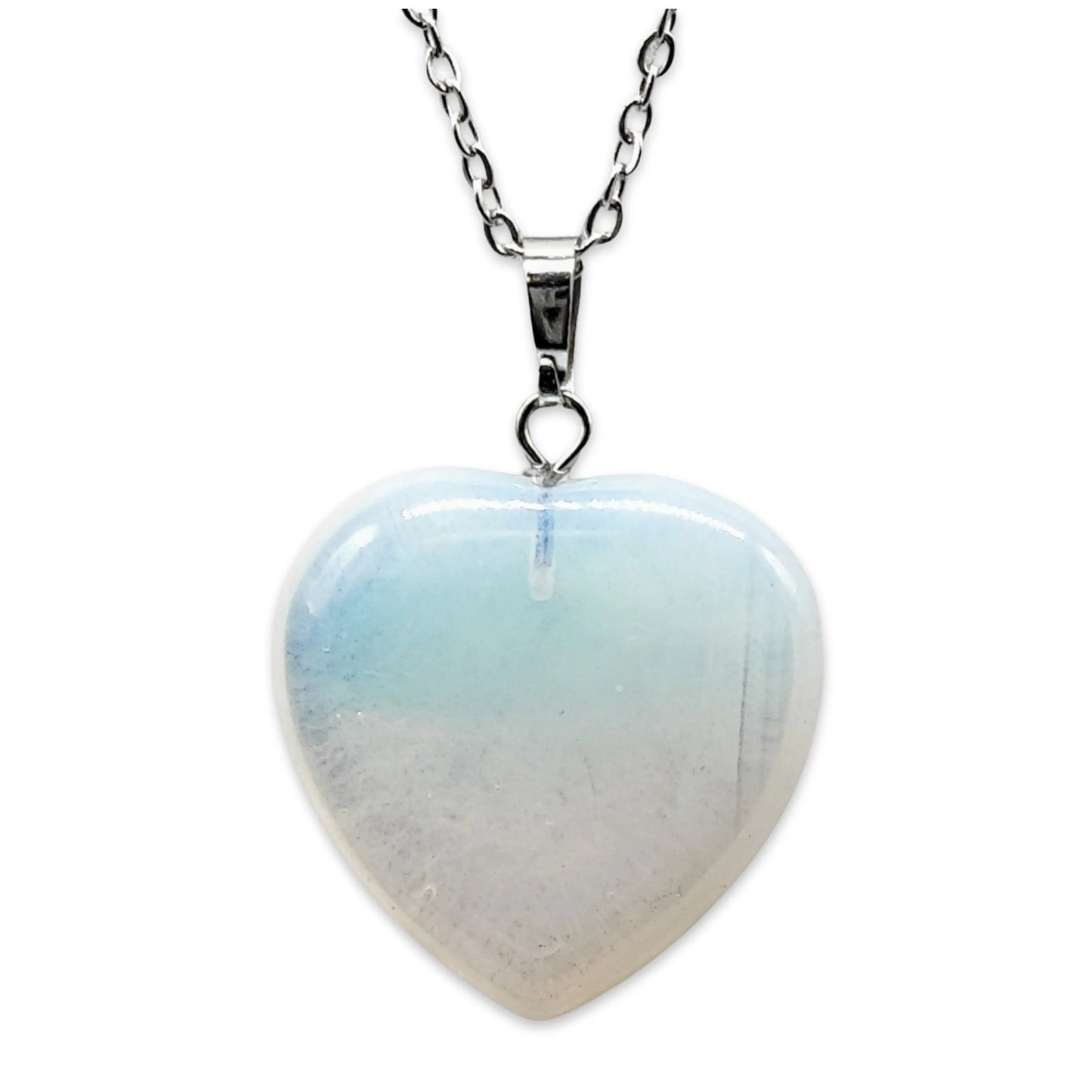 Necklace -Heart Shaped -Opalite