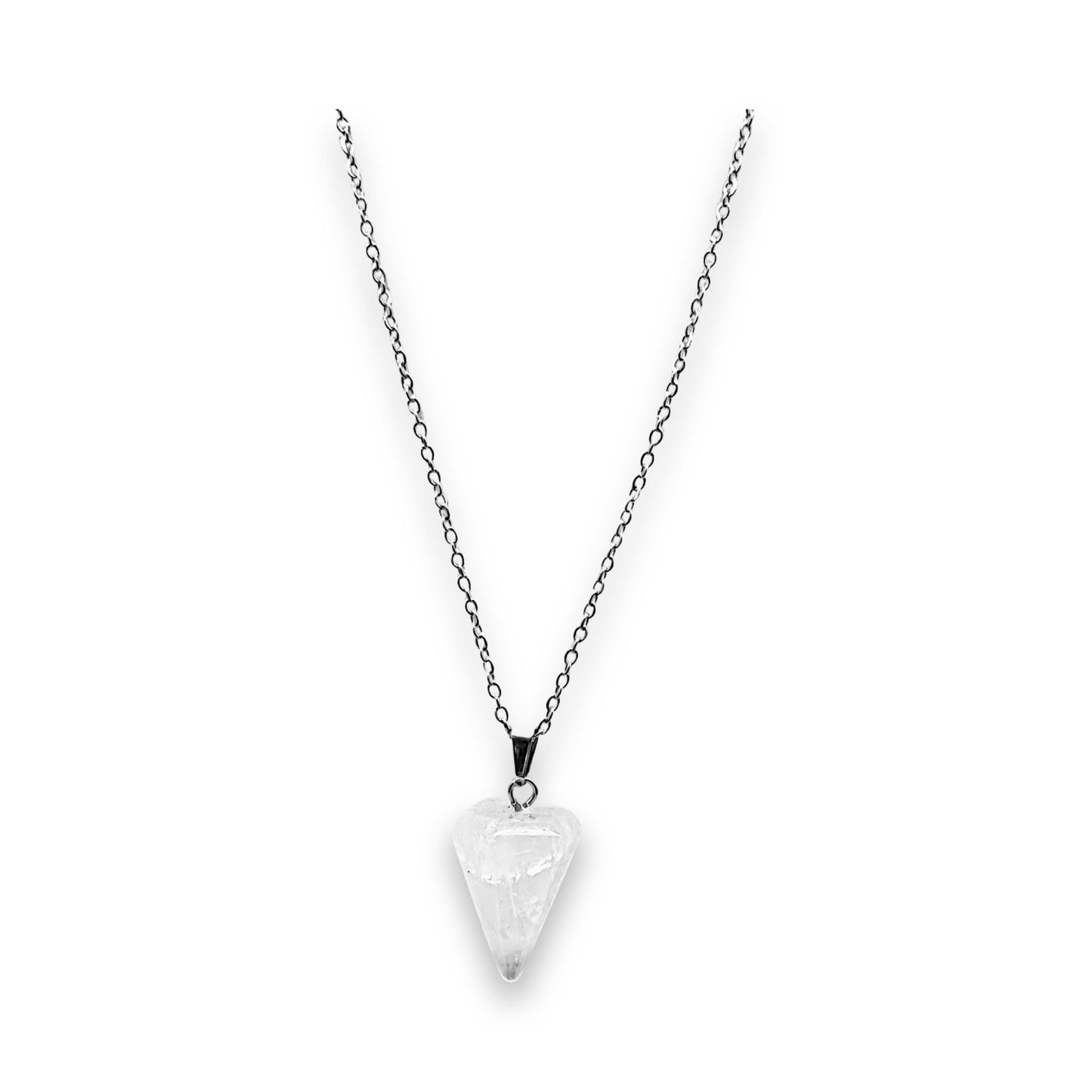 Necklace -Mini Cone -Crystal Quartz