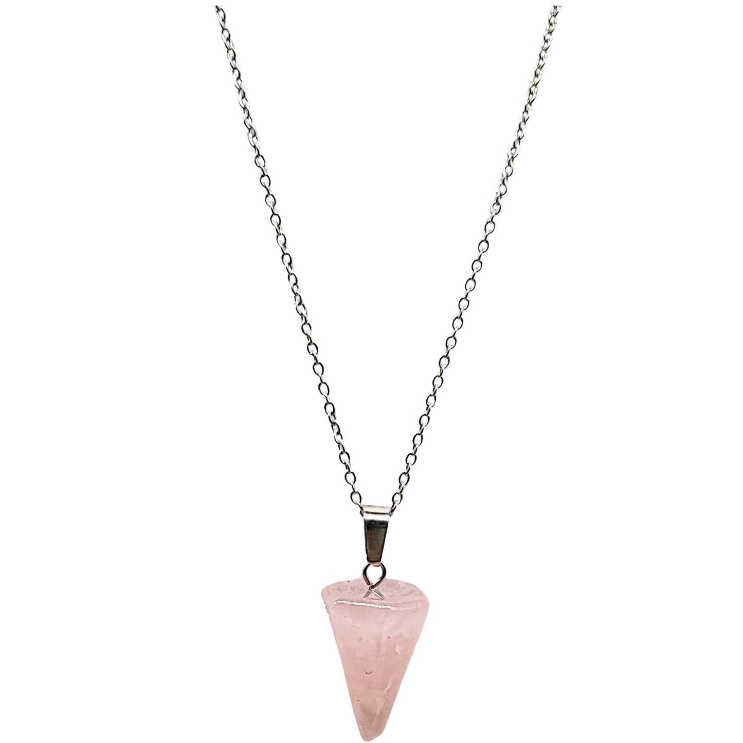 Necklace -Mini Cone -Rose Quartz