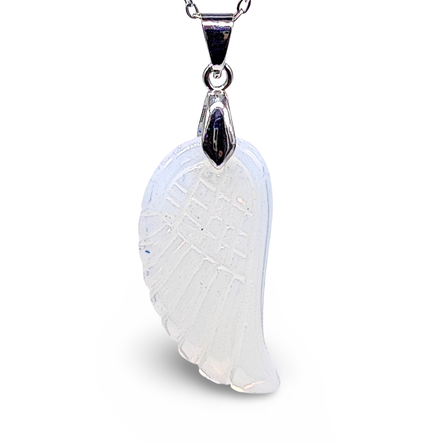 Necklace - Gemstone - Angel Wings - Opalite