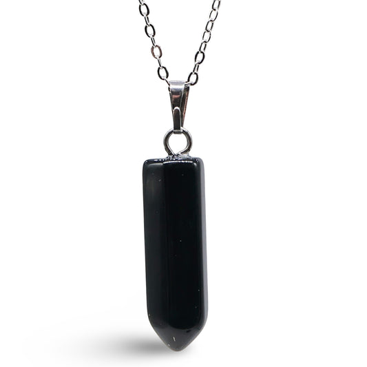 Necklace - Bullet Point - Gemstone Pendant