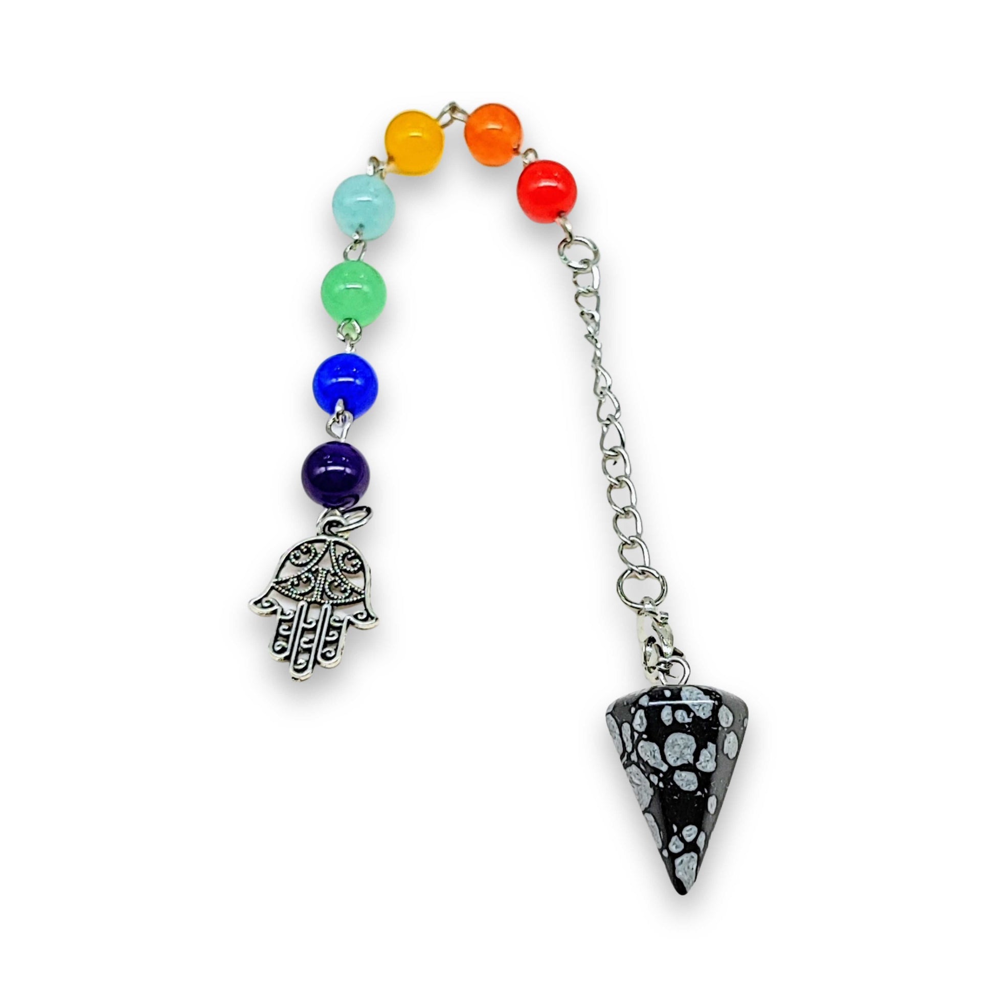 Pendulum - Mini Cone - Snowflake Obsidian