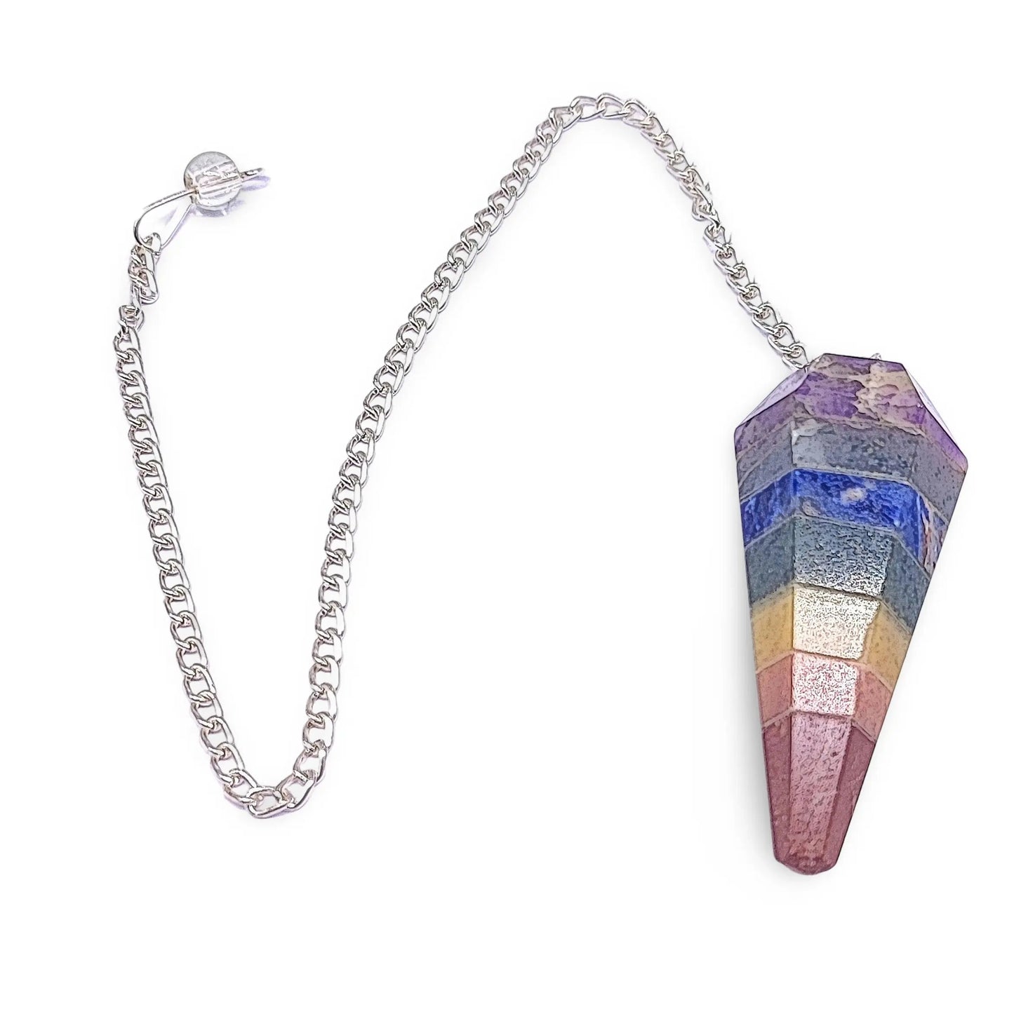 Pendulum -Faceted -7 Chakras -7 Chakras -Arômes & Évasions