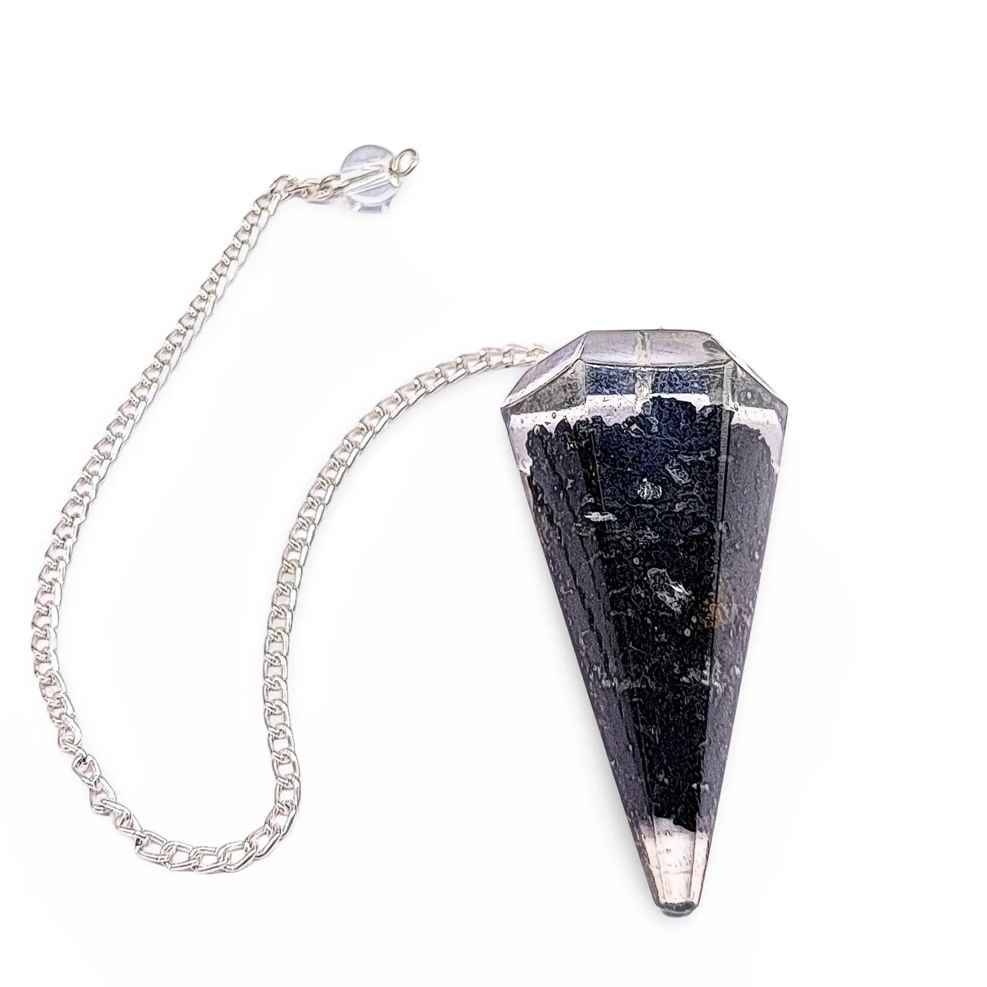 Pendulum -Orgonite -Black Tourmaline -Black Tourmaline -Arômes & Évasions