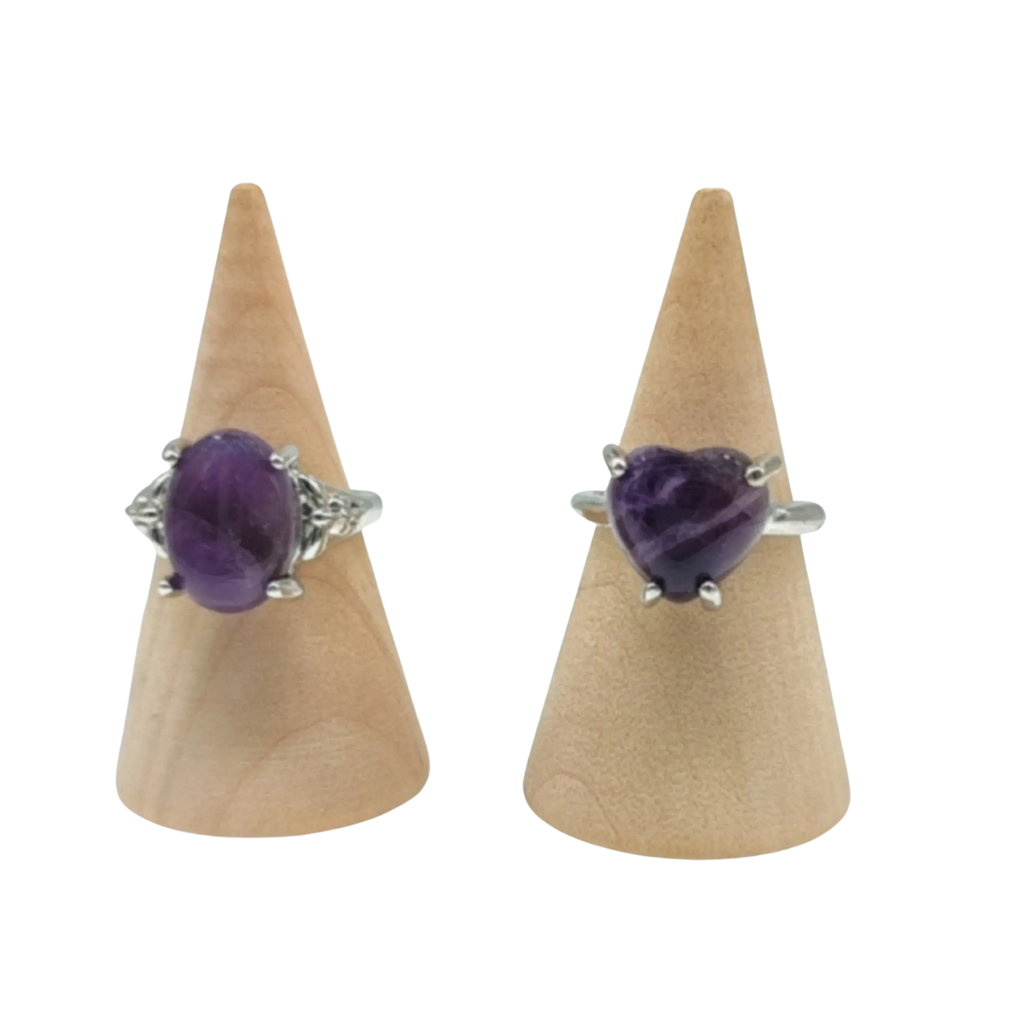 Ring - Amethyst - Multi Shape Choice - Size 6-10 6 Oval Rond