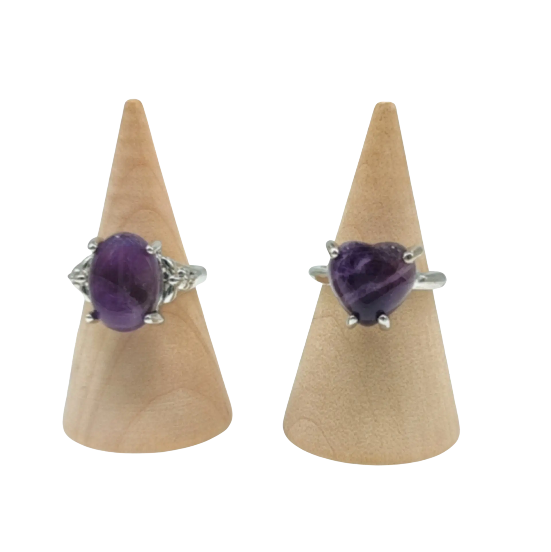 Ring - Amethyst - Multi Shape Choice - Size 6-10 6 Oval Rond