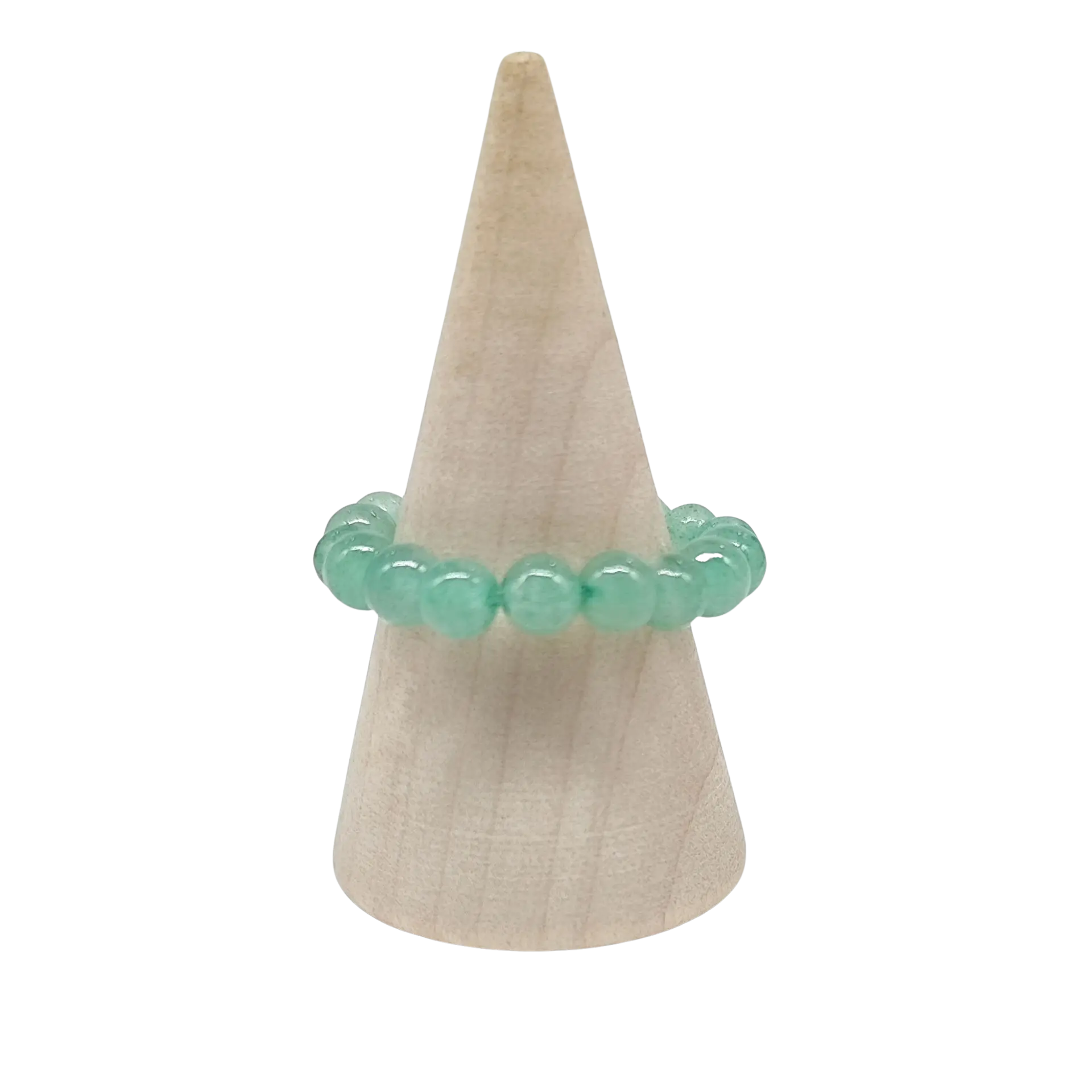 Ring -Beads Stretch Rings -Green Aventurine