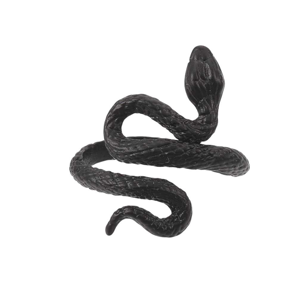 Ring -Electrophoresis -Alloy -Snake -Black -Adjustable