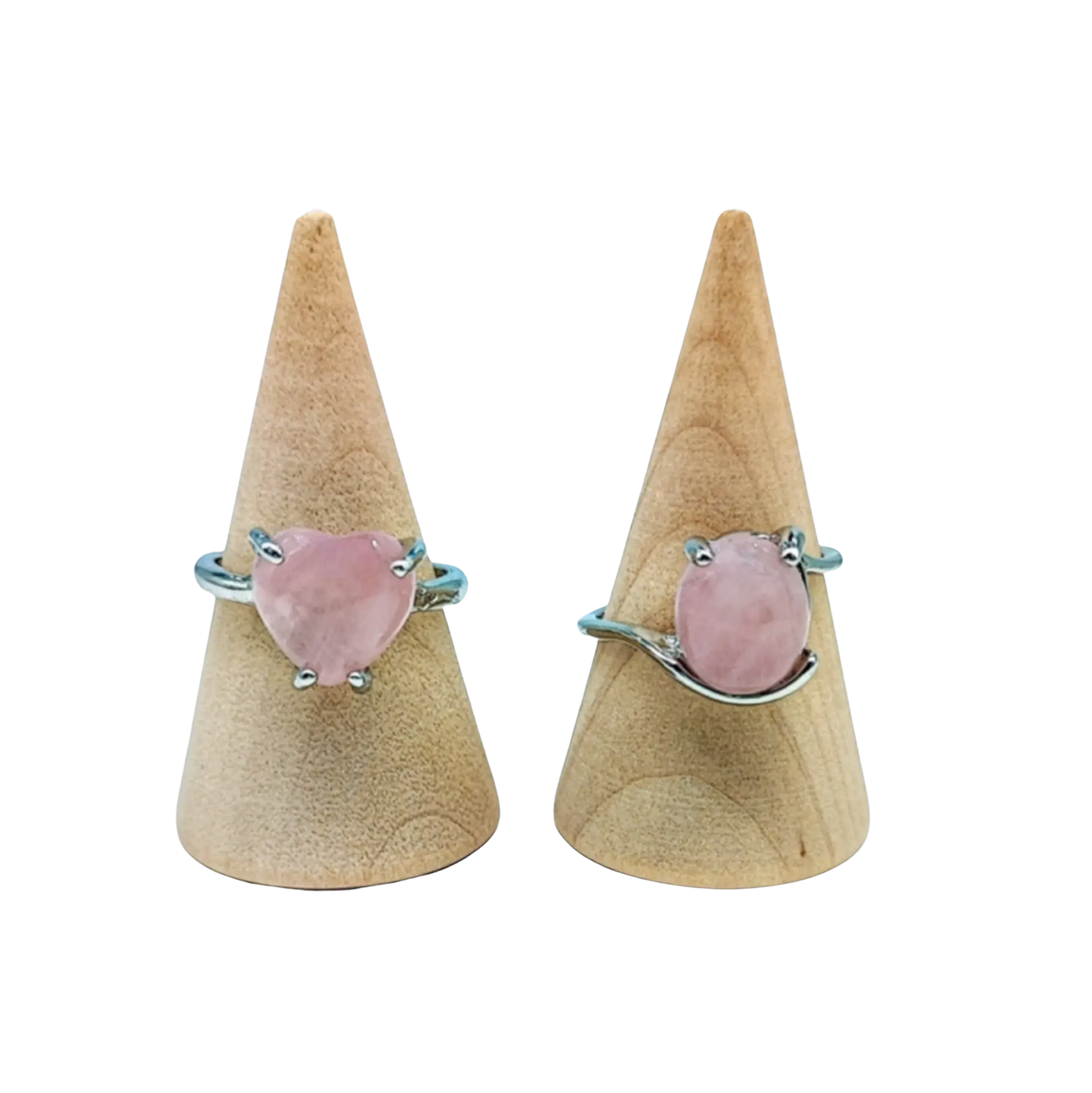 Ring - Rose Quartz - Multi Shape Choice - Size 6-10