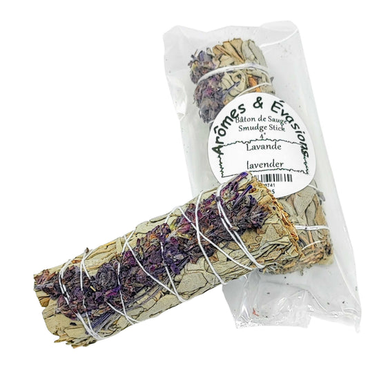 Bâtonnets d'Encens à Purifier – Sauge & Lavande – 10 cm