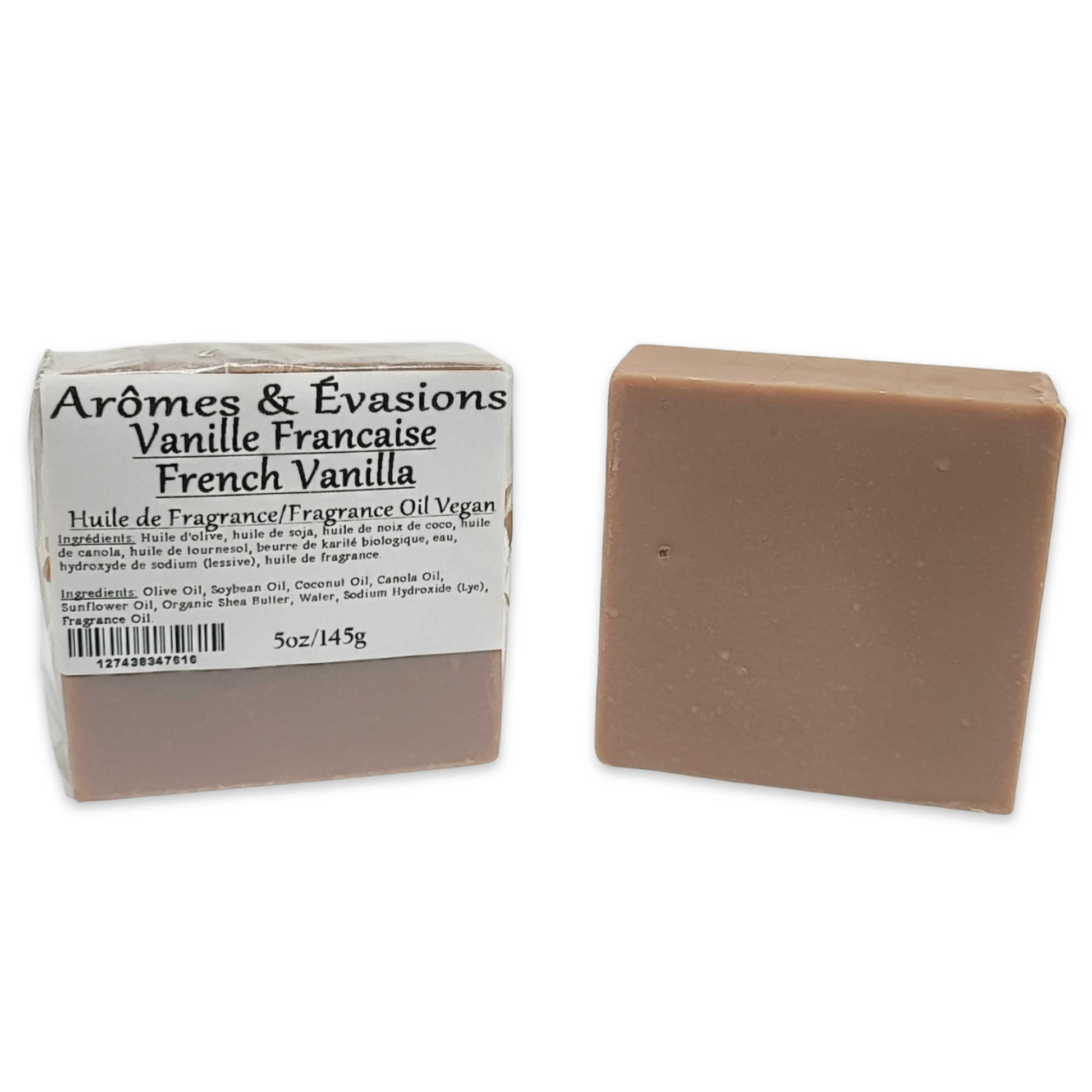 Soap Bar -Cold Process -French Vanilla