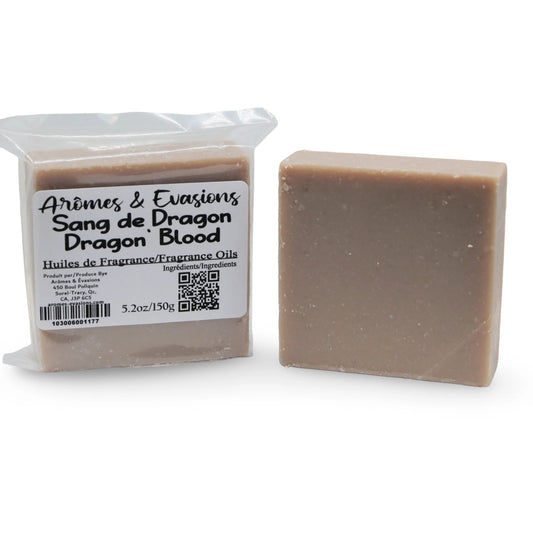 Soap Bar - Cold Process - Dragon's Blood - 5.2oz -Woody Perfum -Arômes & Évasions