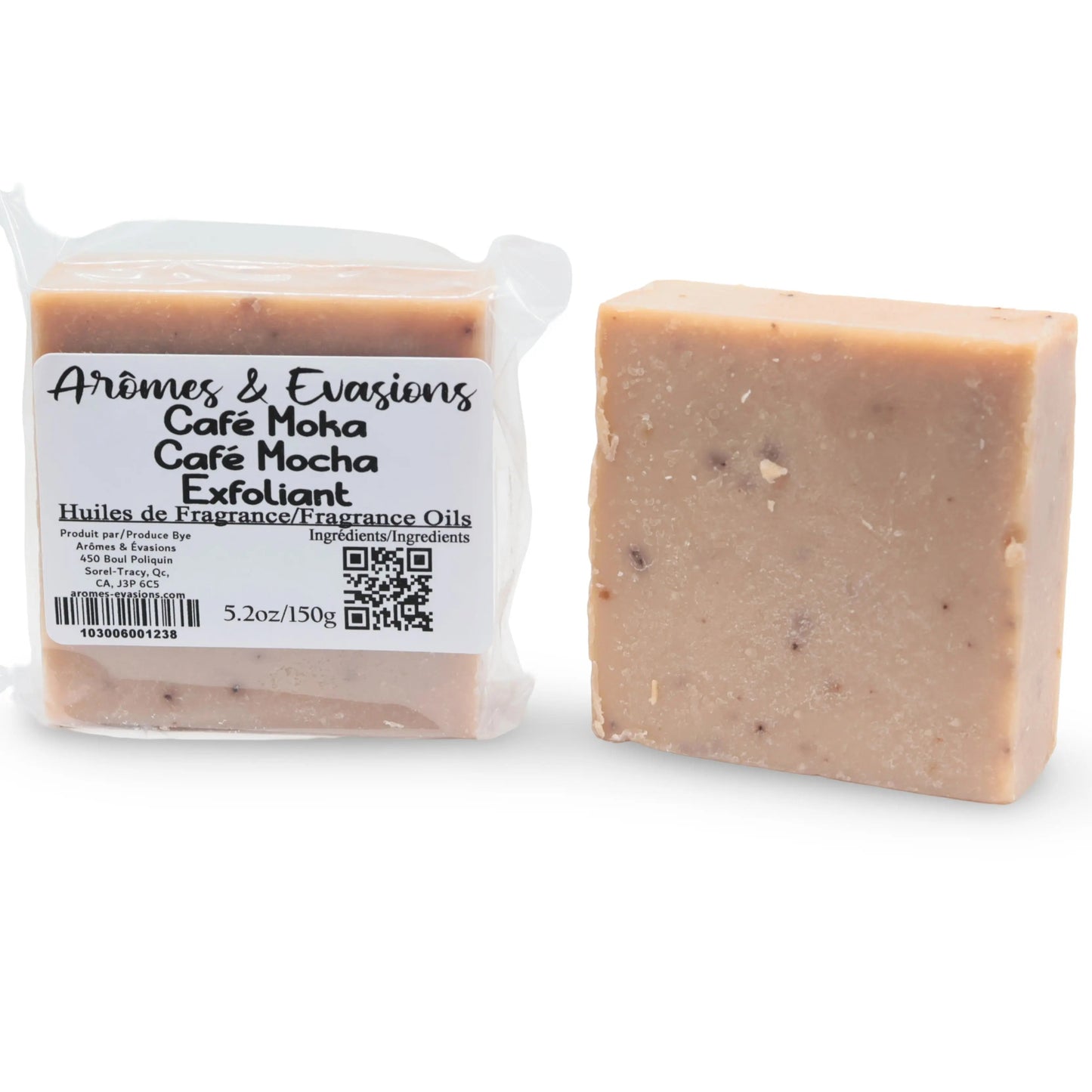 Soap Bar - Cold Process - Exfoliant - Cafe Mocha - 5.2oz