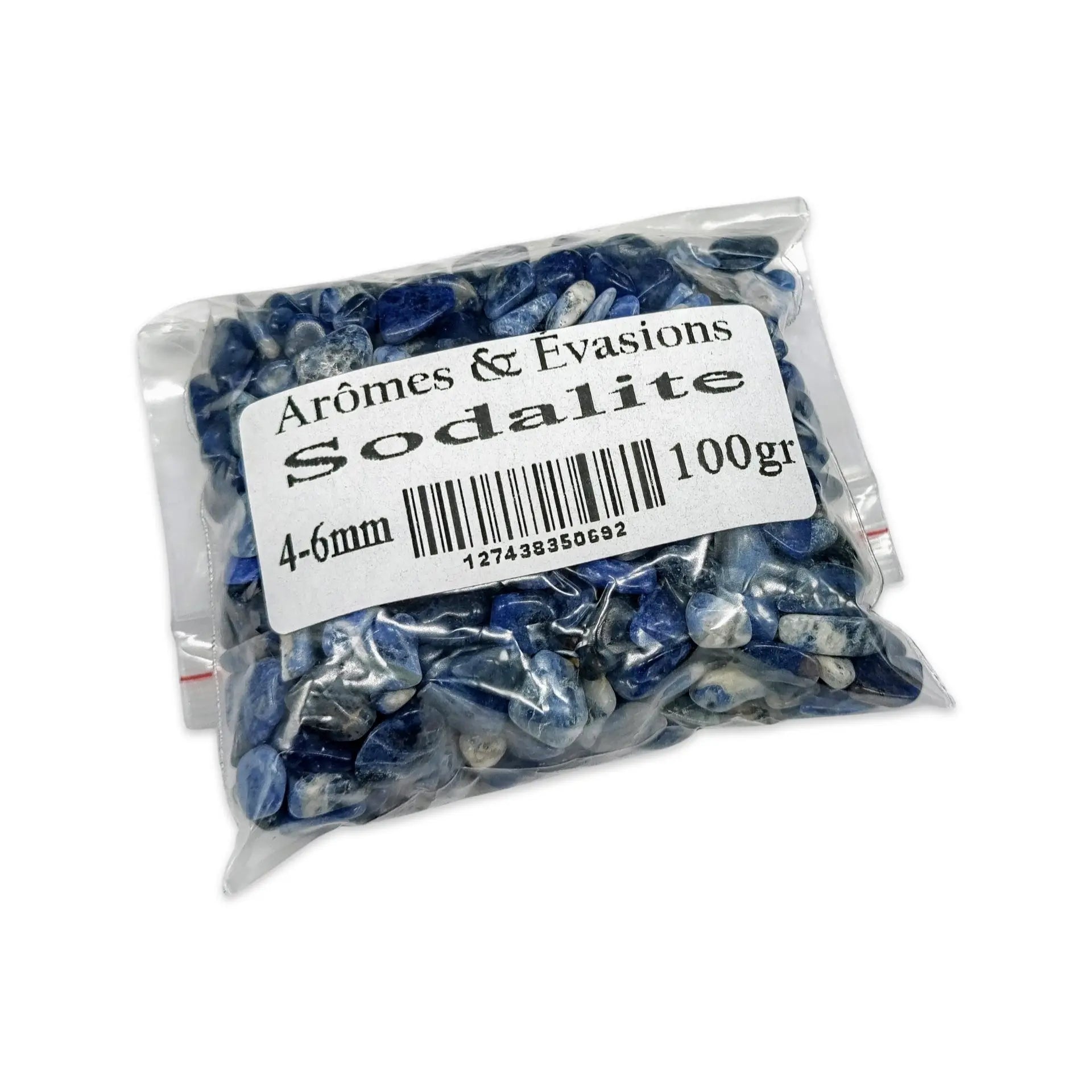 Stone - Tumbled Chips - Sodalite - 4 to 6mm 100 g