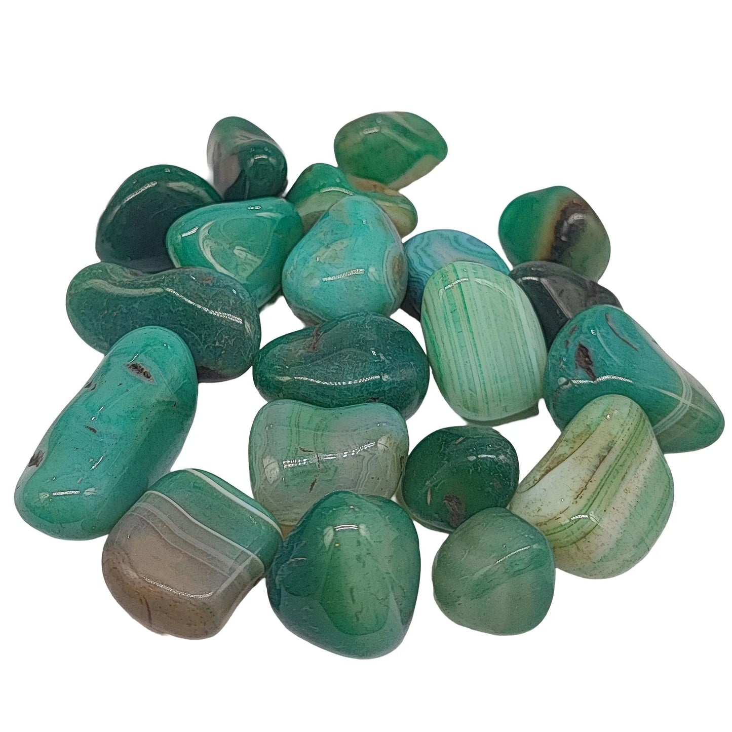 Stone -Green Agate -Tumbled - -Arômes & Évasions