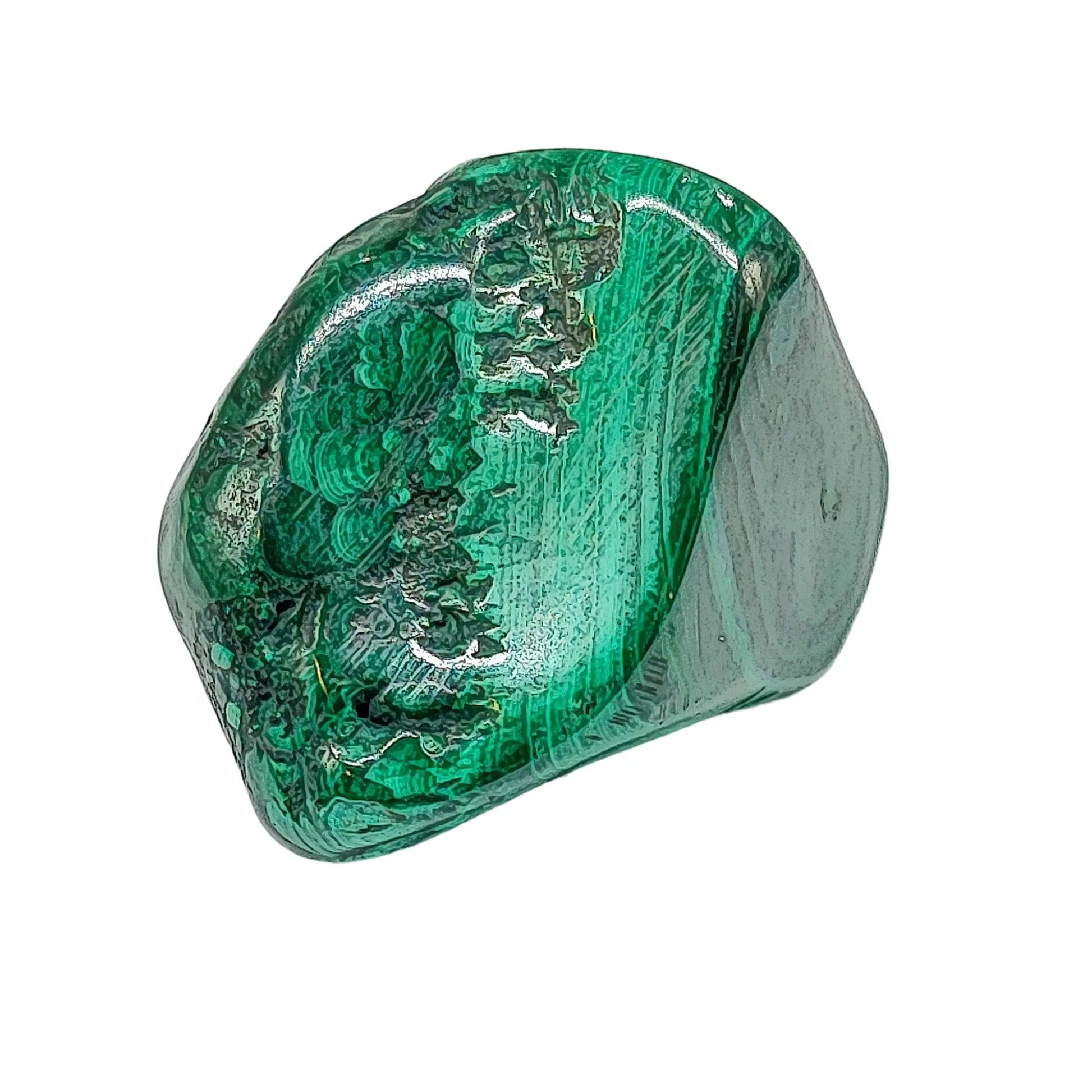 Stone -Malachite -Tumbled -51g to 80g - -Arômes & Évasions