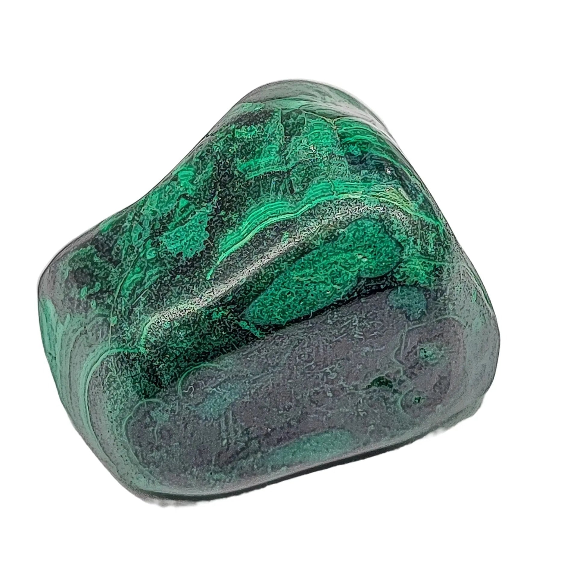 Stone -Malachite -Tumbled -51g to 80g - -Arômes & Évasions