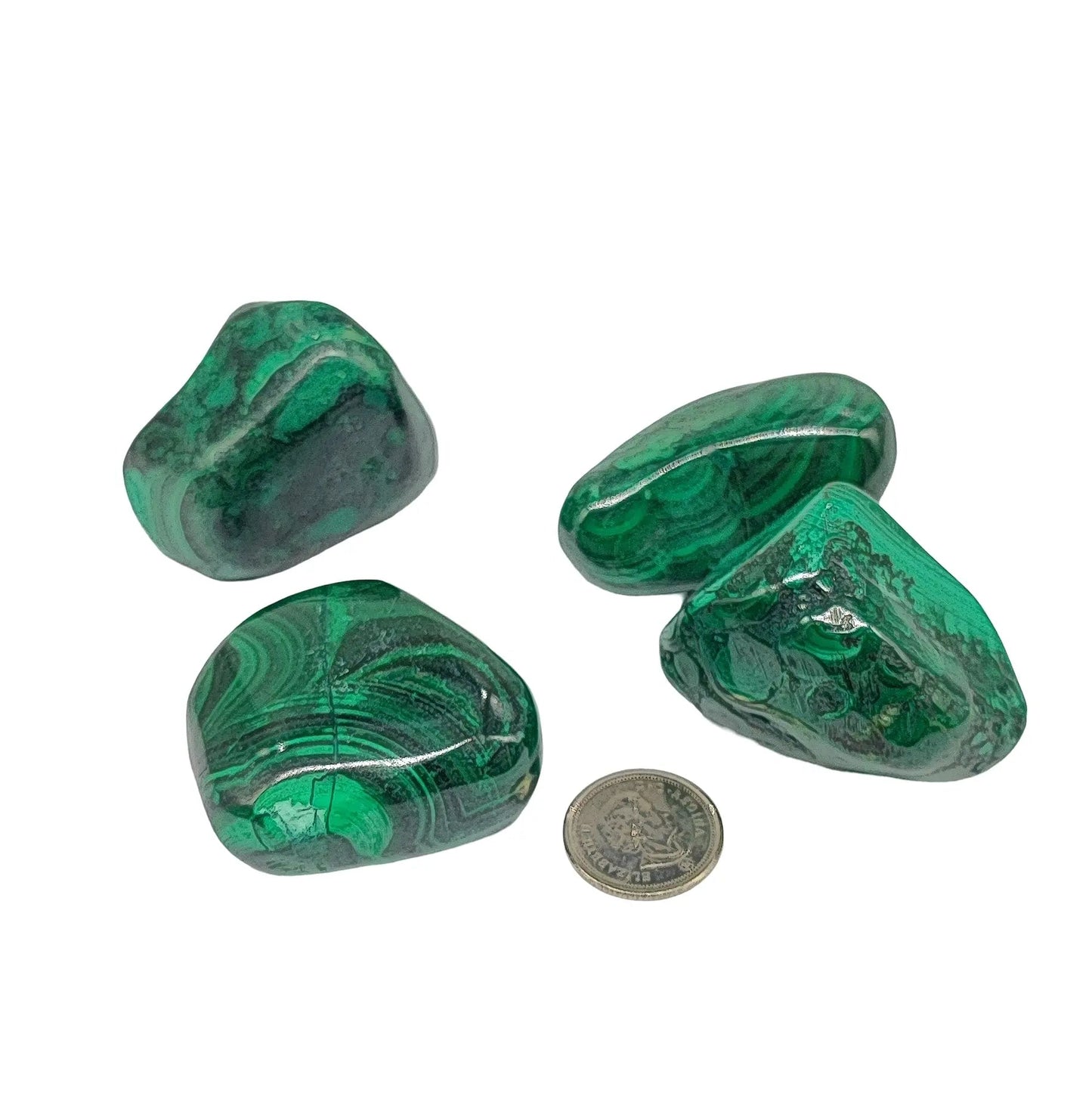 Stone -Malachite -Tumbled -51g to 80g - -Arômes & Évasions