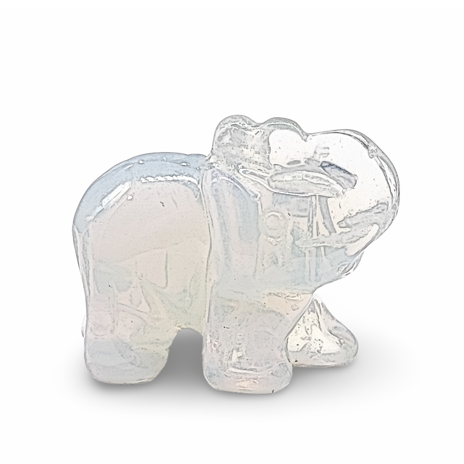Stone - Natural Opalite - Sculpture - Elephant