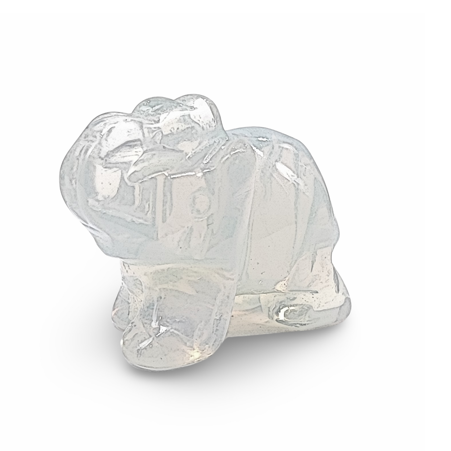 Stone - Natural Opalite - Sculpture - Elephant