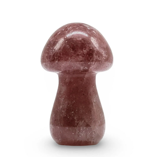 Stone - Strawberry Quartz - Sculpture - Mushroom -Blue Aventurine -Arômes & Évasions