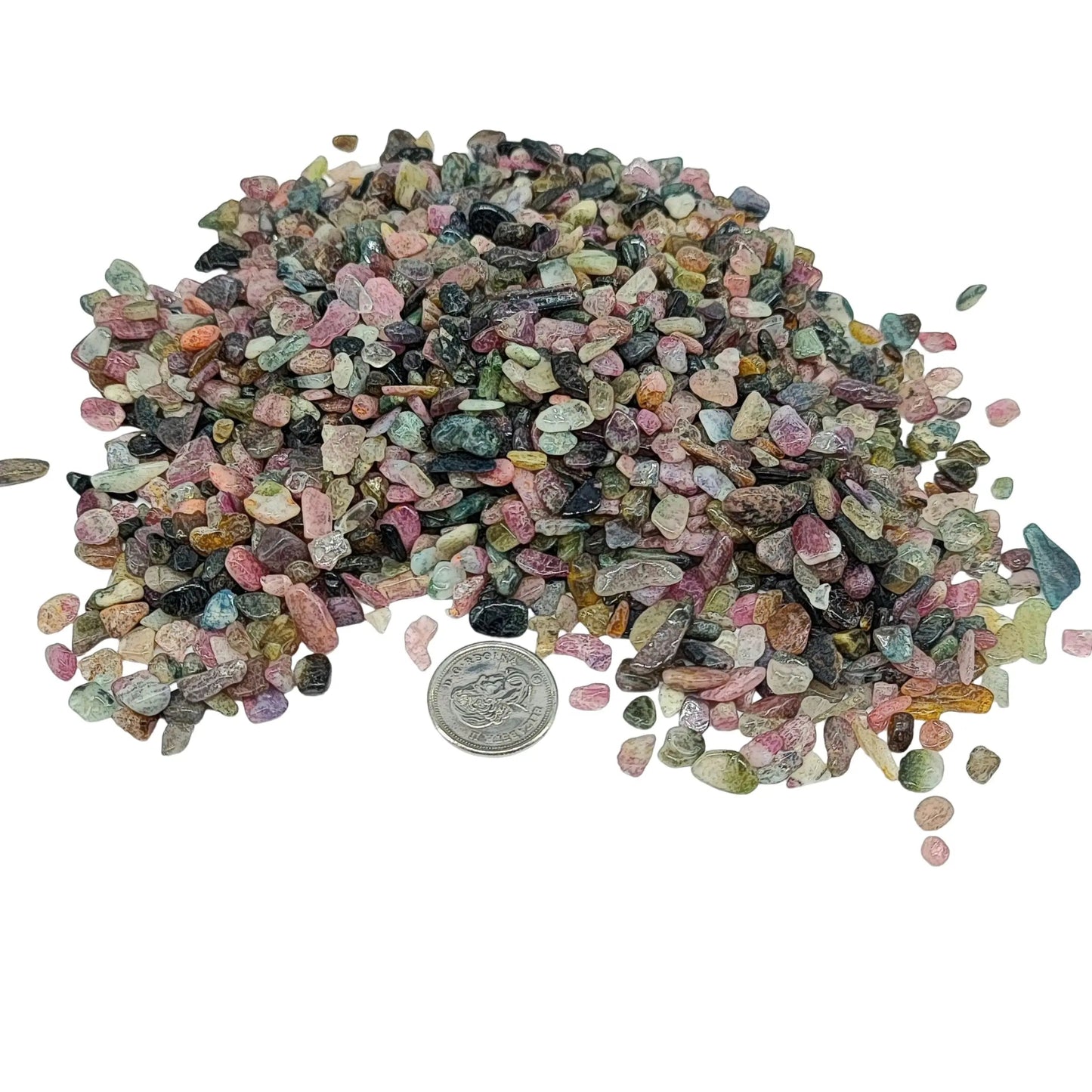 Stone -Tumbled Chips -Mixed Tourmaline