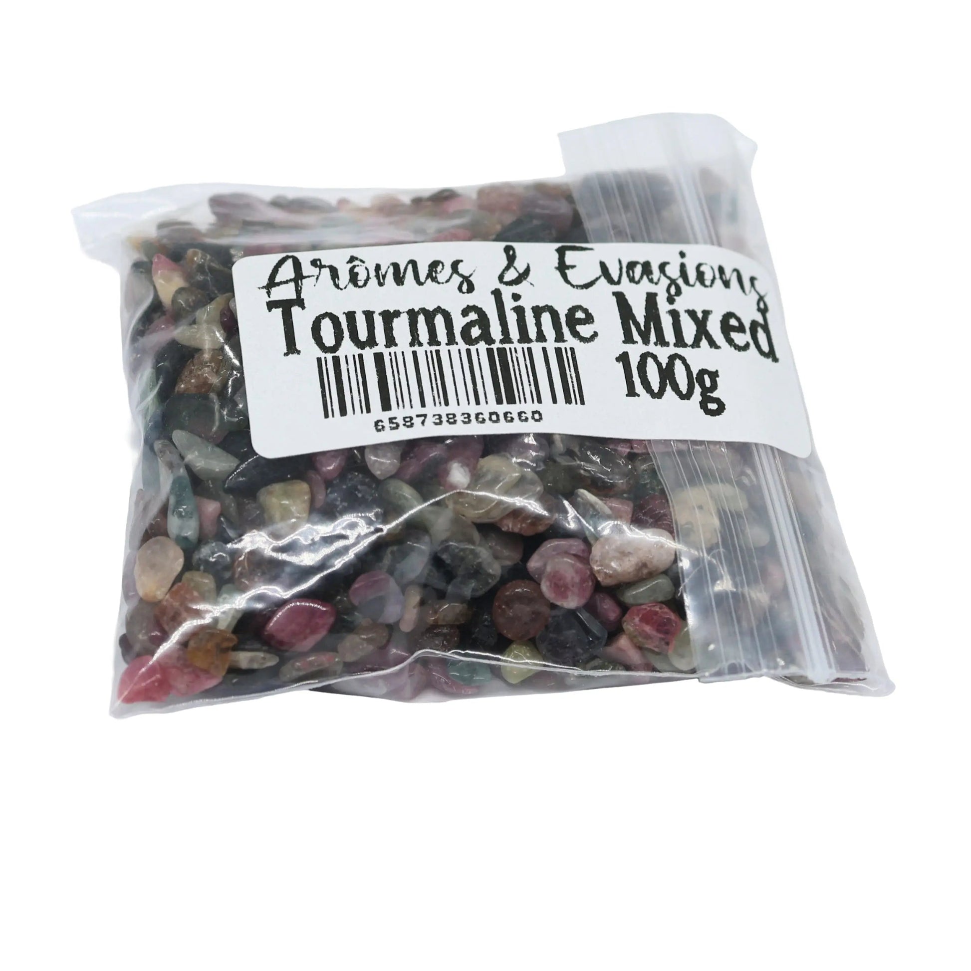 Stone -Tumbled Chips -Mixed Tourmaline -Chips -Arômes & Évasions