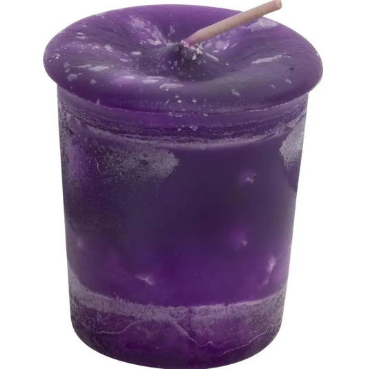 Votive Herbal - Scented Ritual Candle - Healing - Purple -Ritual Candle -Arômes & Évasions