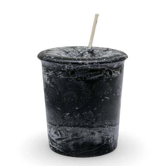 Votive Herbal - Scented Ritual Candle - Protection - Black -Ritual Candle -Arômes & Évasions