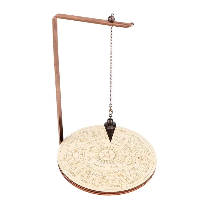Pendulum - Hanging Pendulum Board - Ouija & Zodiac - Wheat - -Arômes & Évasions
