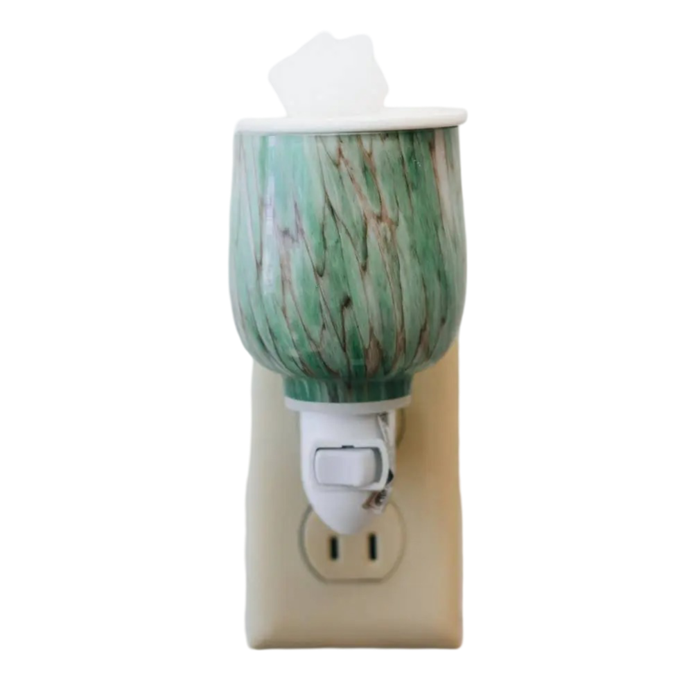 Diffuser - Electric Oil & Wax Cube Burner - Hazel Glass - Plug-In