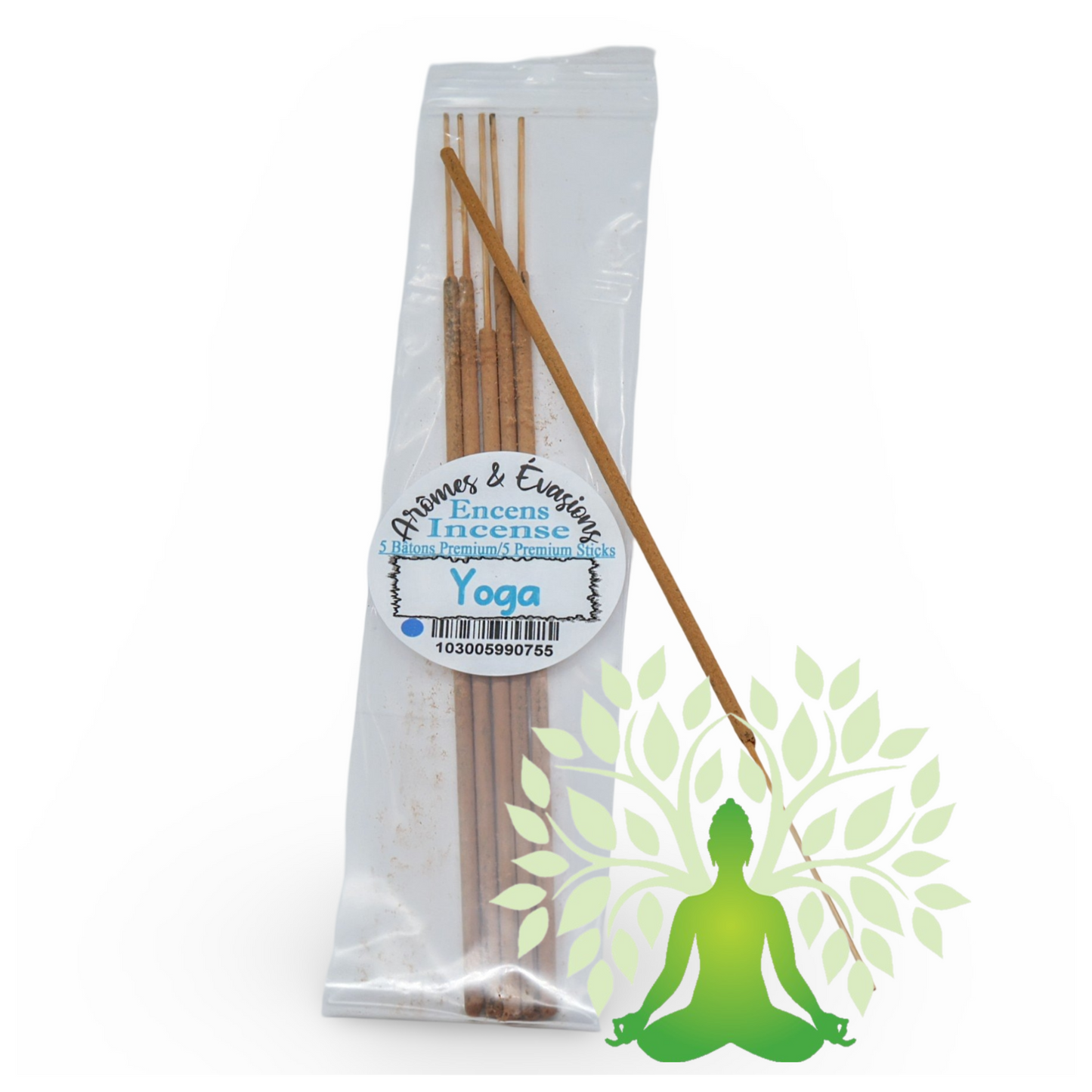 Bâton d'Encens - Collection Premium - Yoga - Paquet de 5 Bâtons Masala