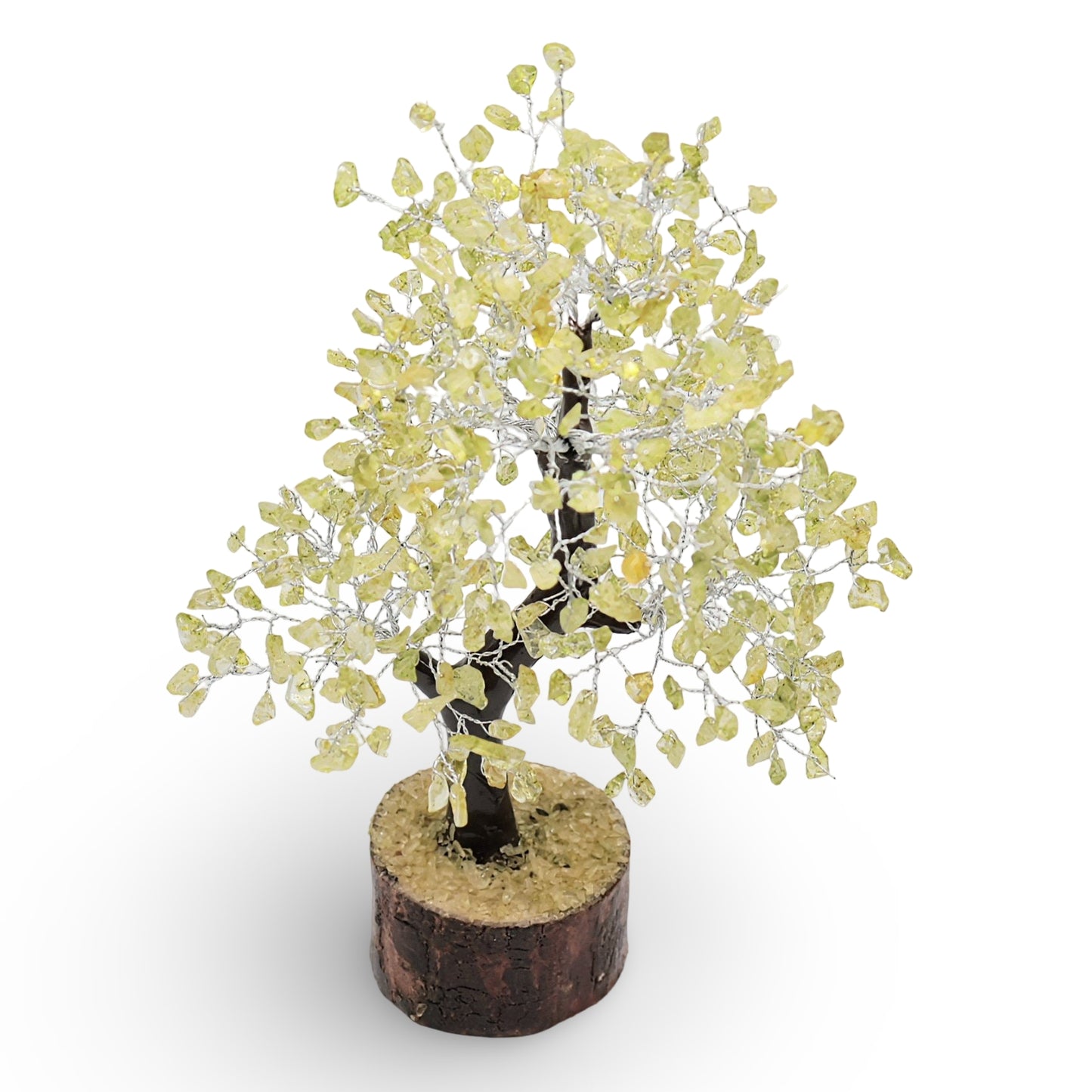 Déco Maison - Arbre de Pierre - Péridot - 10-12'' - 500 Éclats de Pierres