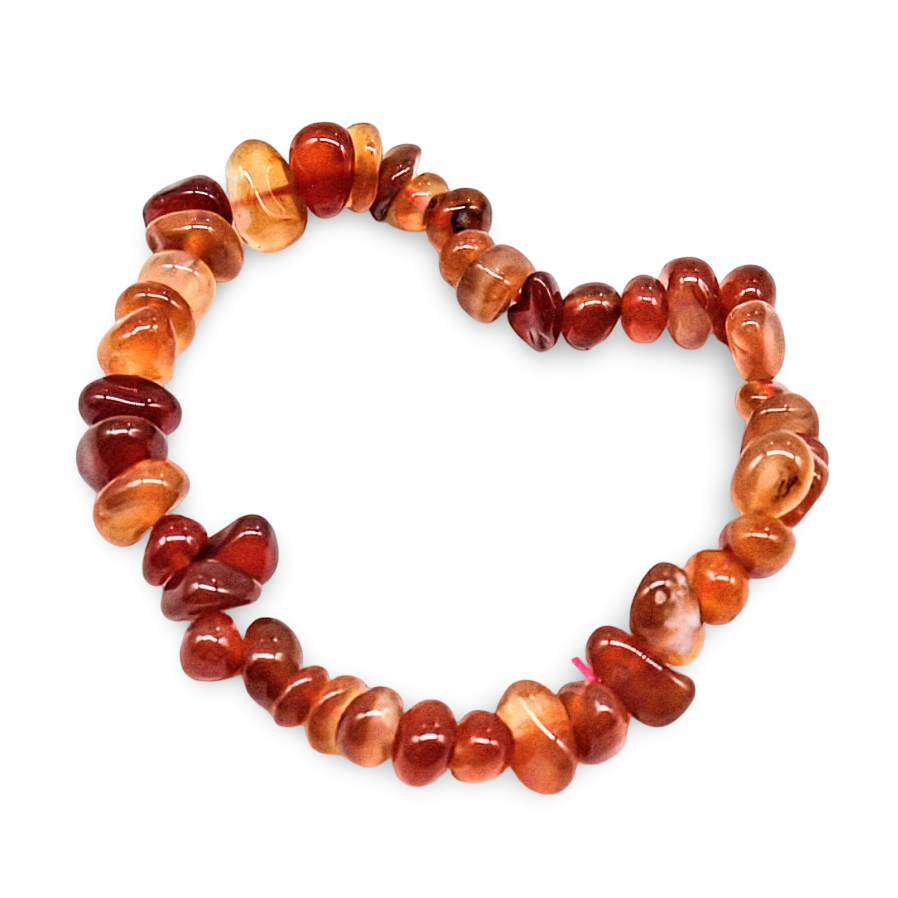 Bracelet - Carnelian - Natural Shape Stones