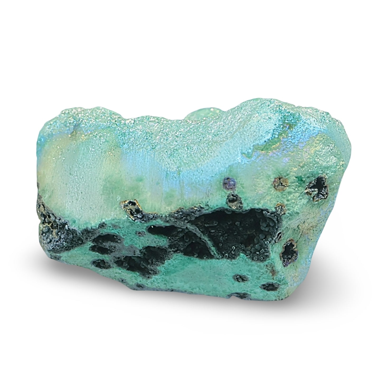 Pierre - Zéolite - Druse Aqua Aura - 209 g