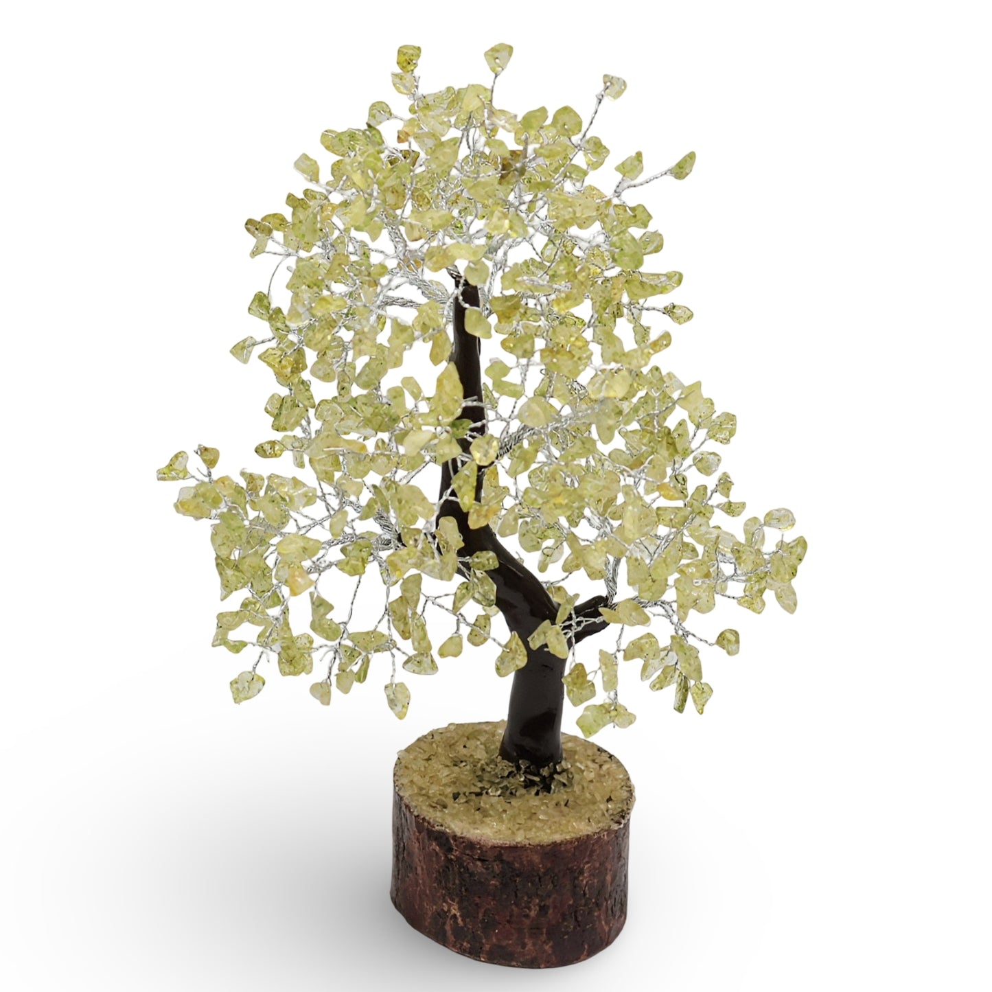 Déco Maison - Arbre de Pierre - Péridot - 10-12'' - 500 Éclats de Pierres