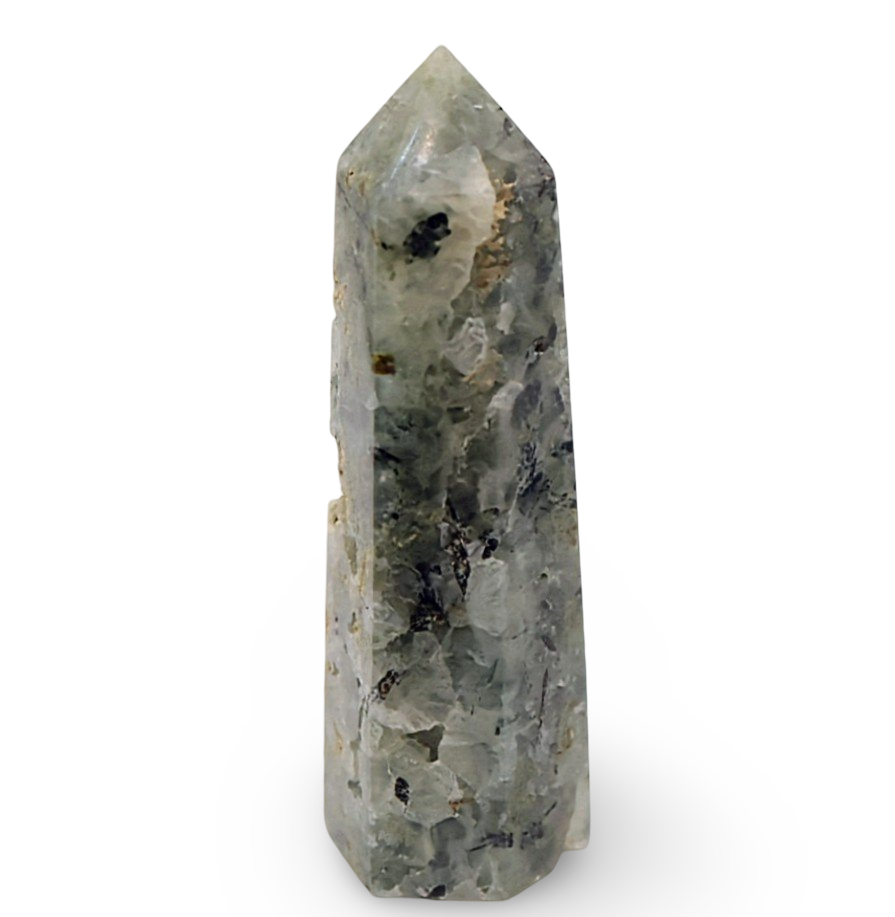 Stone - Crystal Point - Prehnite - Tumbled - Arômes et Évasions