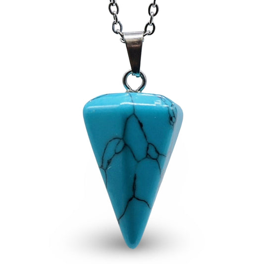 Necklace - Mini Cone - Turquoise