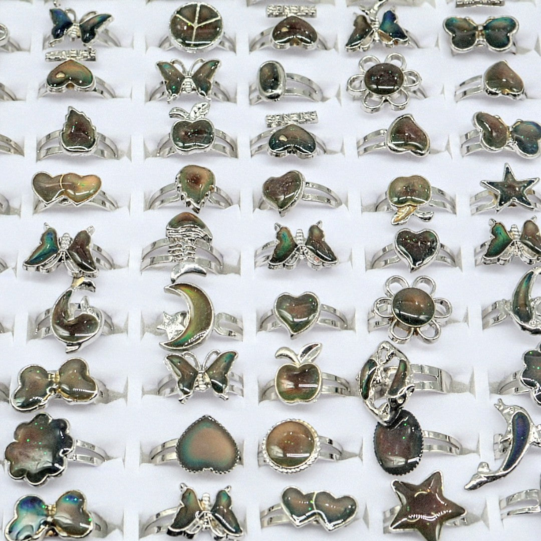 Bague - Bague d'Humeur - Formes Originales et Insolites - Taille Ajustable