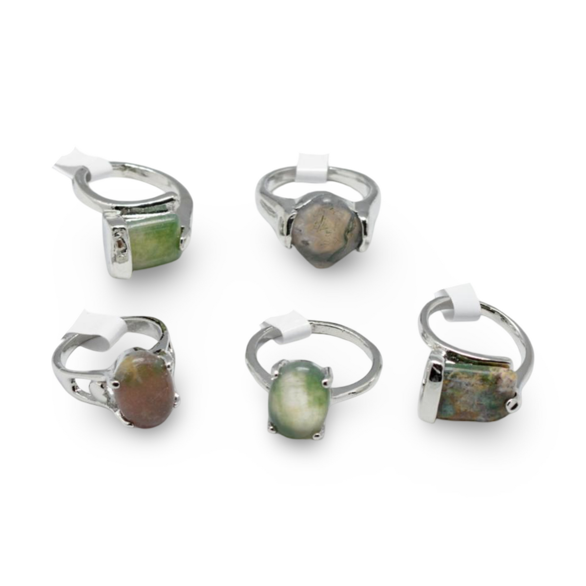 Ring - Moss Agate - Multi Shape - Size 6-10