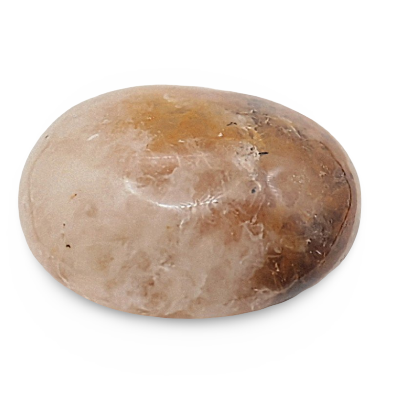 Pierre de Paume - Quartz Hématoïde Jaune - Poli - 71 g