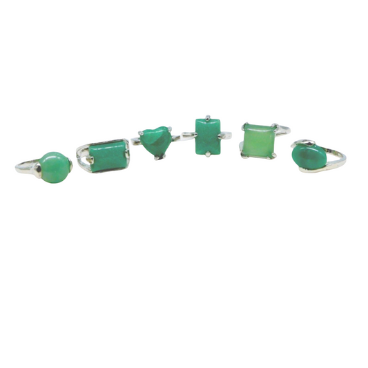 Ring - Green Aventurine - Multi Shape Choice - Size 6-10