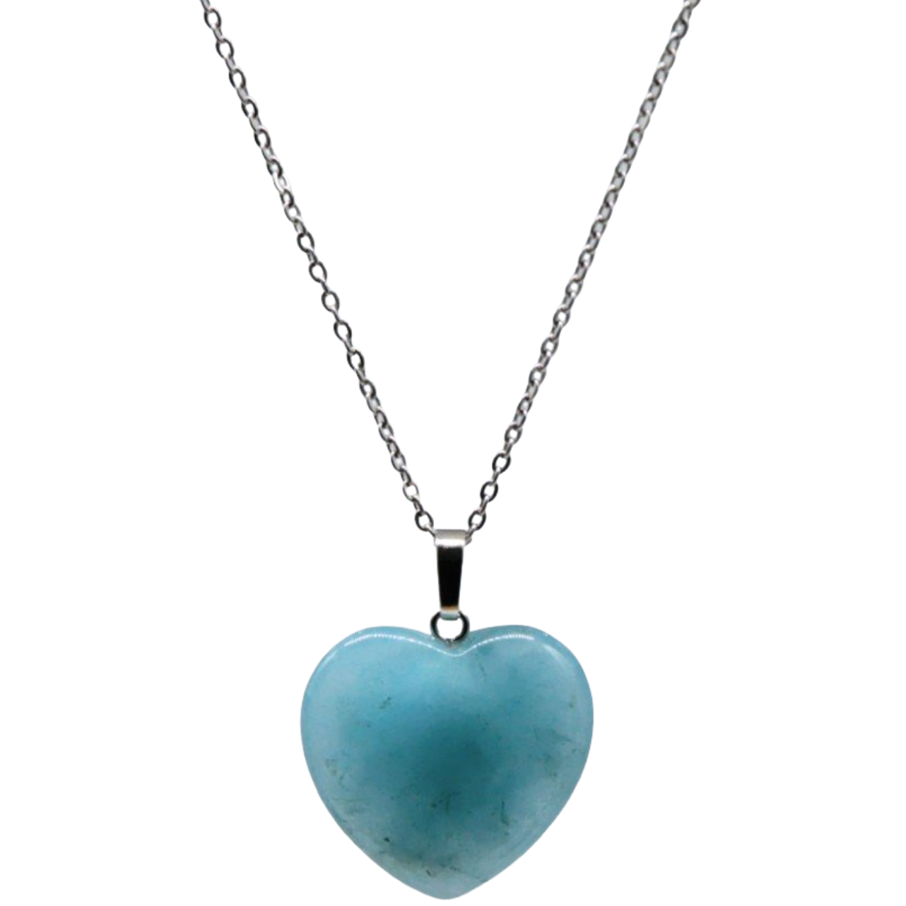 Necklace - Heart Shaped - Turquoise Jade