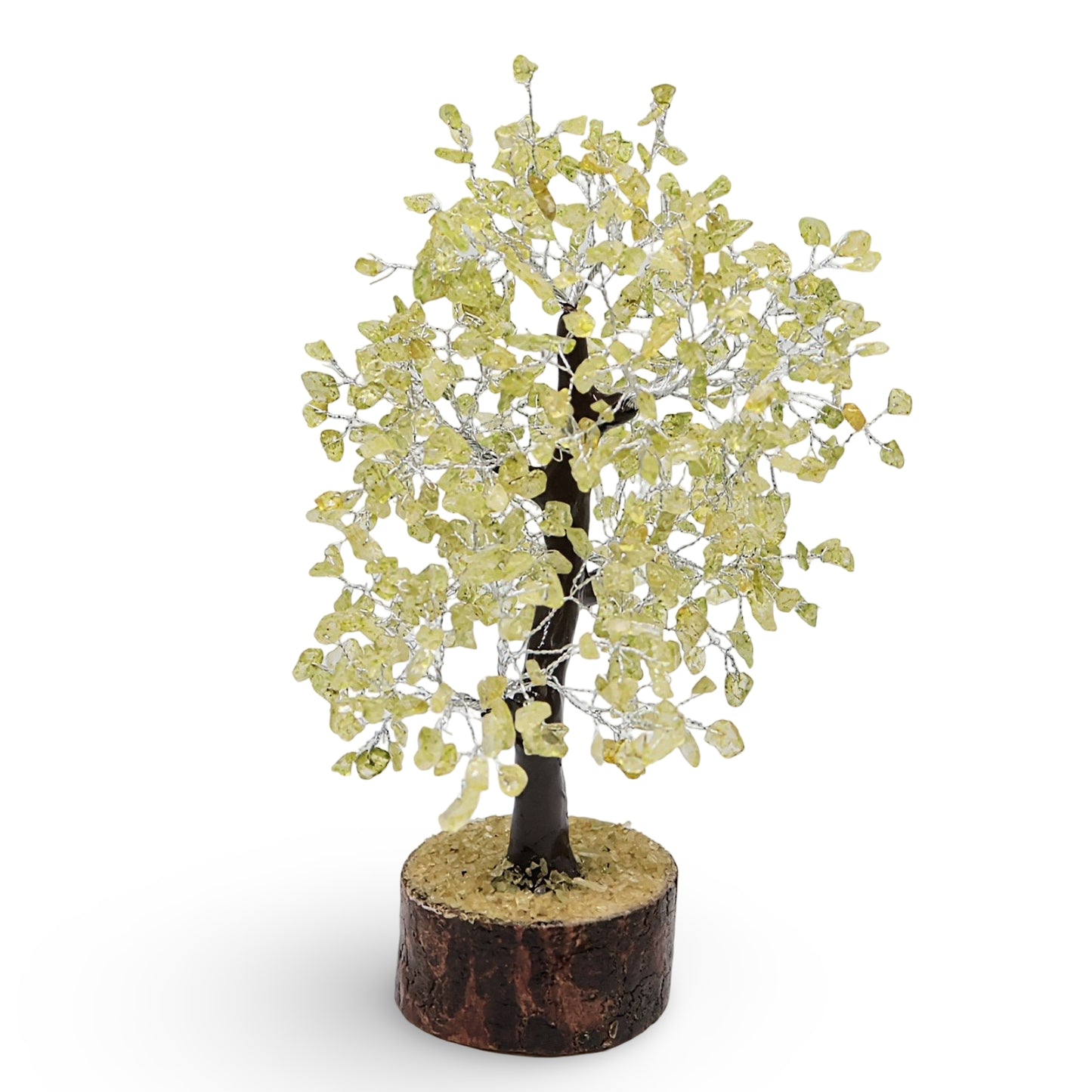 Déco Maison - Arbre de Pierre - Péridot - 10-12'' - 500 Éclats de Pierres
