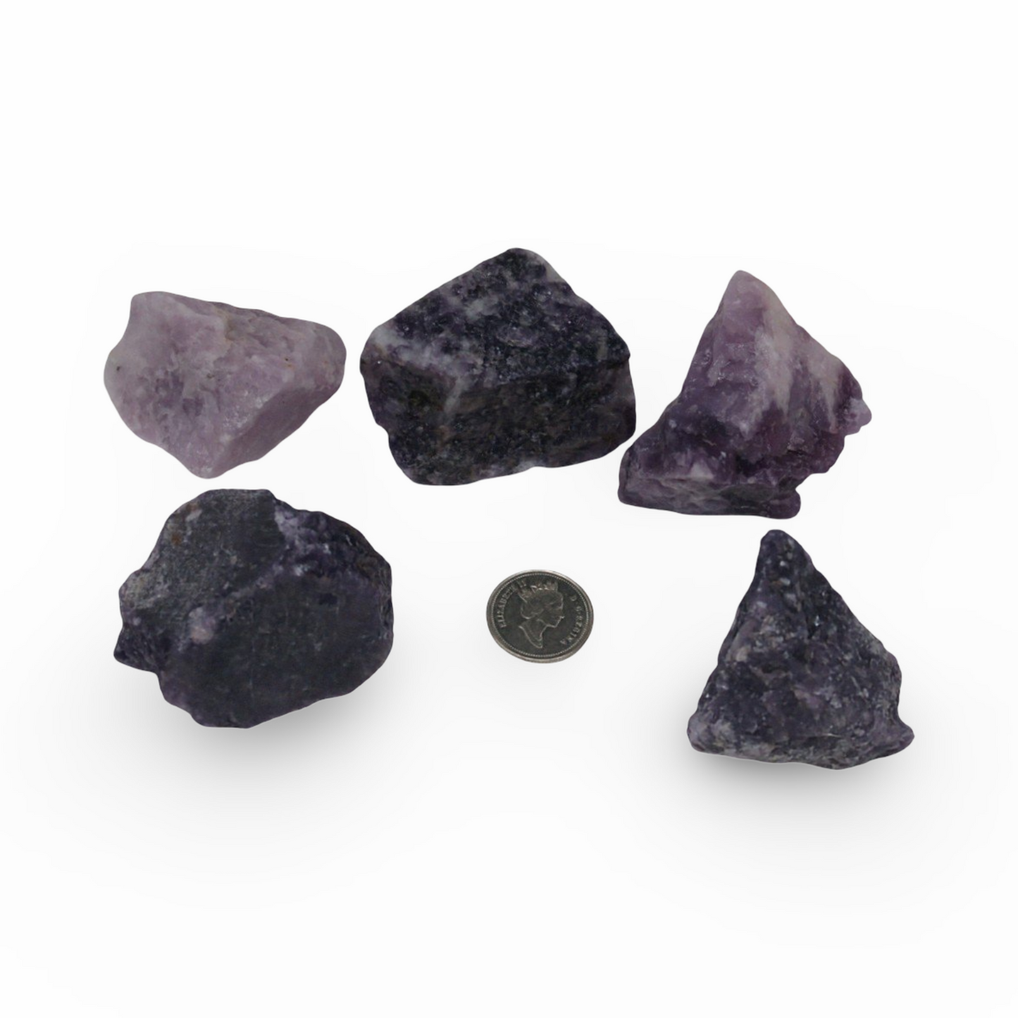 Pierre - Lépidolite AAA - Brute – Spécimens naturels (20–38g chacun)