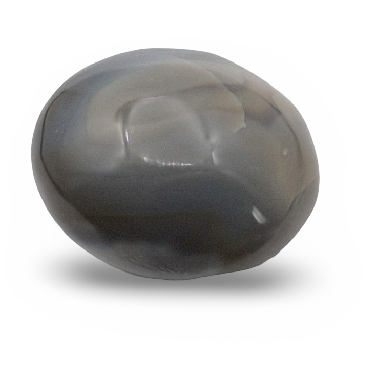 Pierre de Paume - Agate Orque - Polie - 125 g
