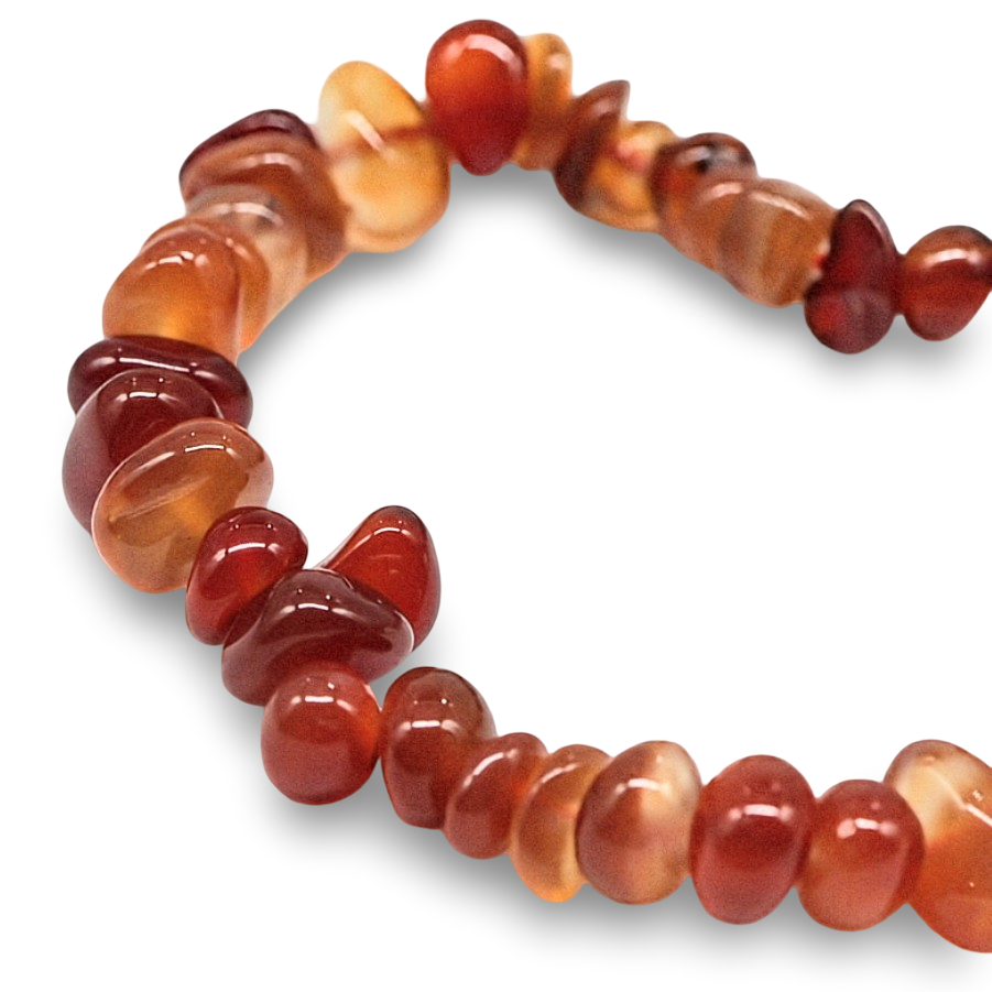 Bracelet - Carnelian - Natural Shape Stones