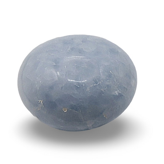 Palm Stone - Blue Calcite - Tumbled - 112g
