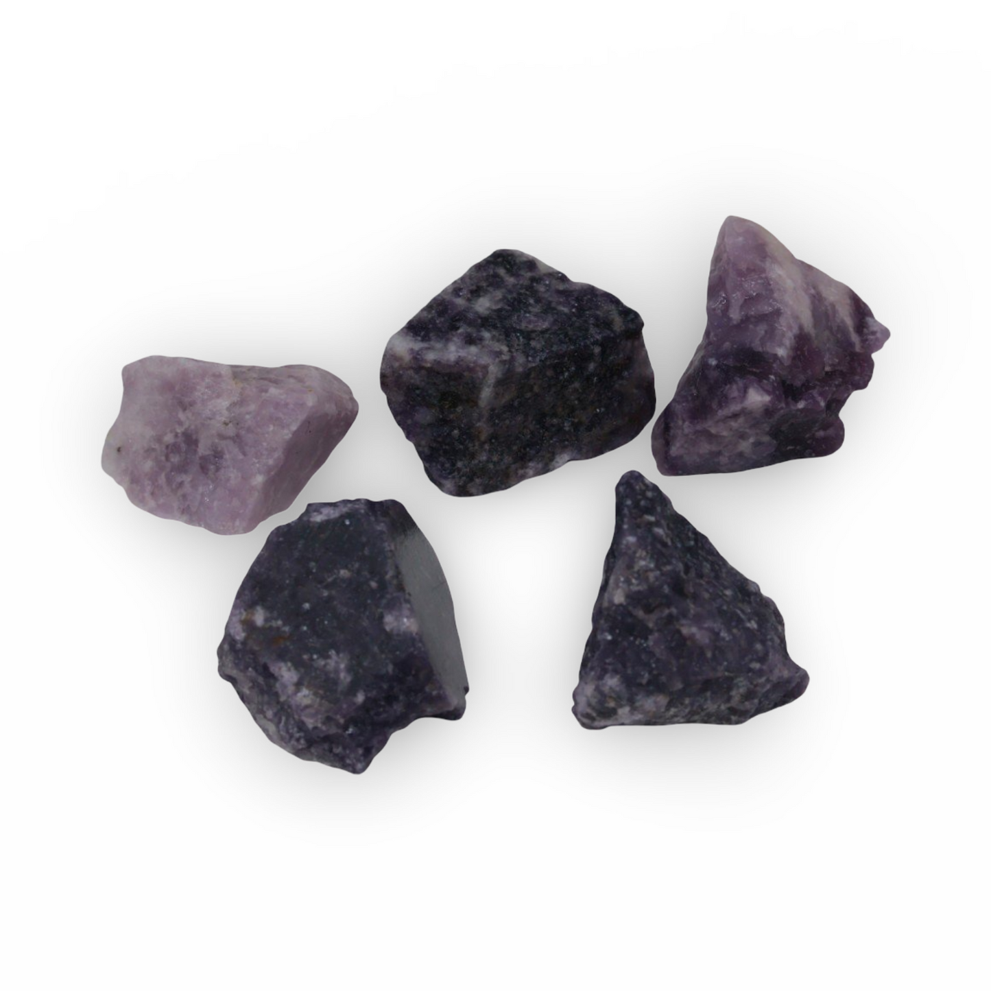 Pierre - Lépidolite AAA - Brute – Spécimens naturels (20–38g chacun)